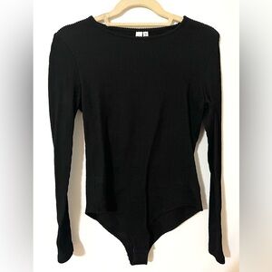 & Other Stories Black Long Sleeve Body Suit